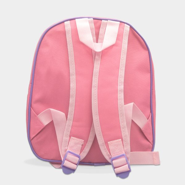 mochila unicornio corazones para niña colores lila rosa