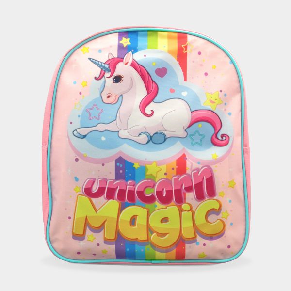 mochila unicornio mágico para niña multicolor