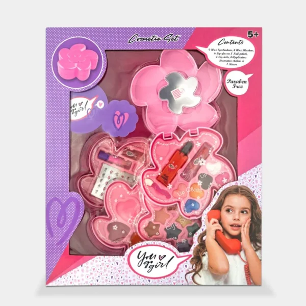 Estuche flor You go girl de maquillaje con cuatro niveles para niña. - Imagen 6