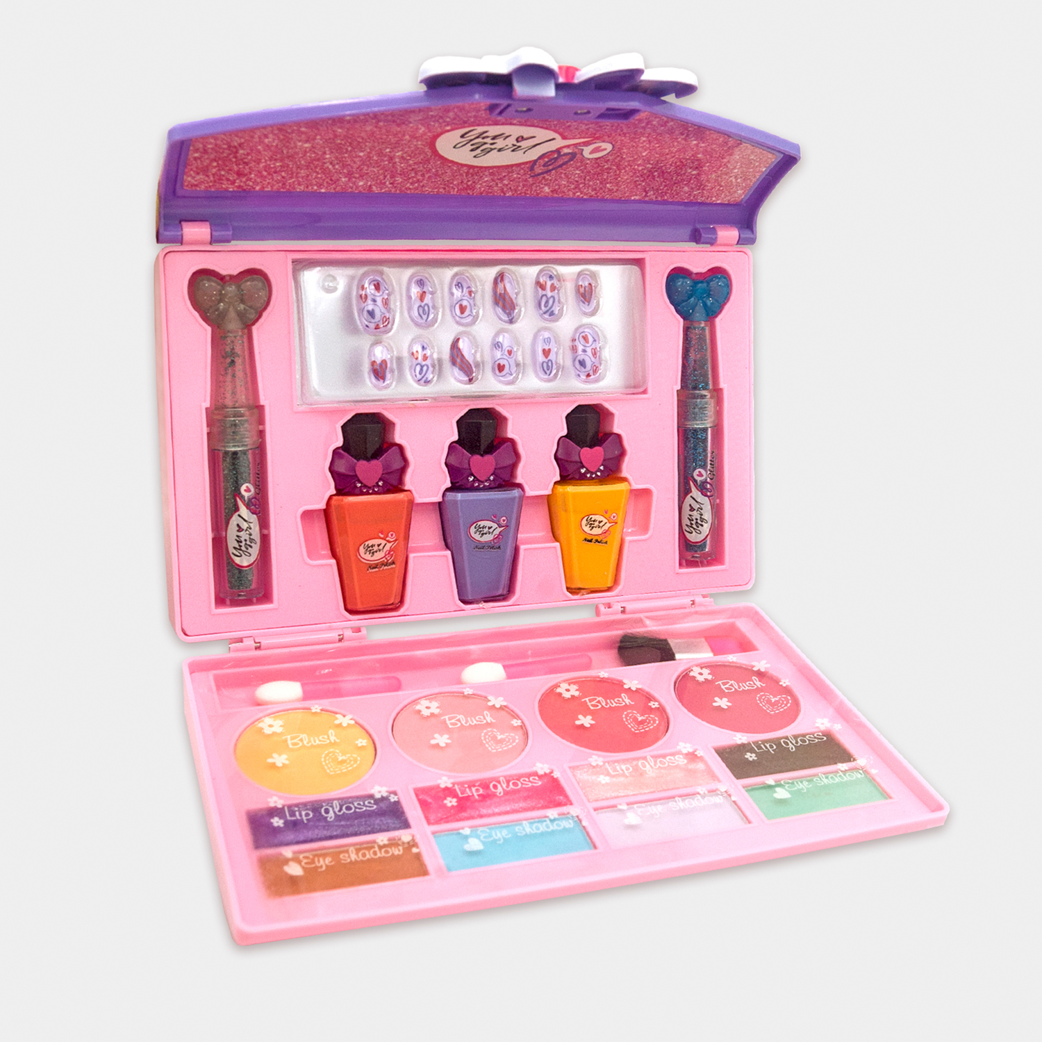 Juguete Maquillaje Lavable Para Niñas Estuche Cosmetico Hol