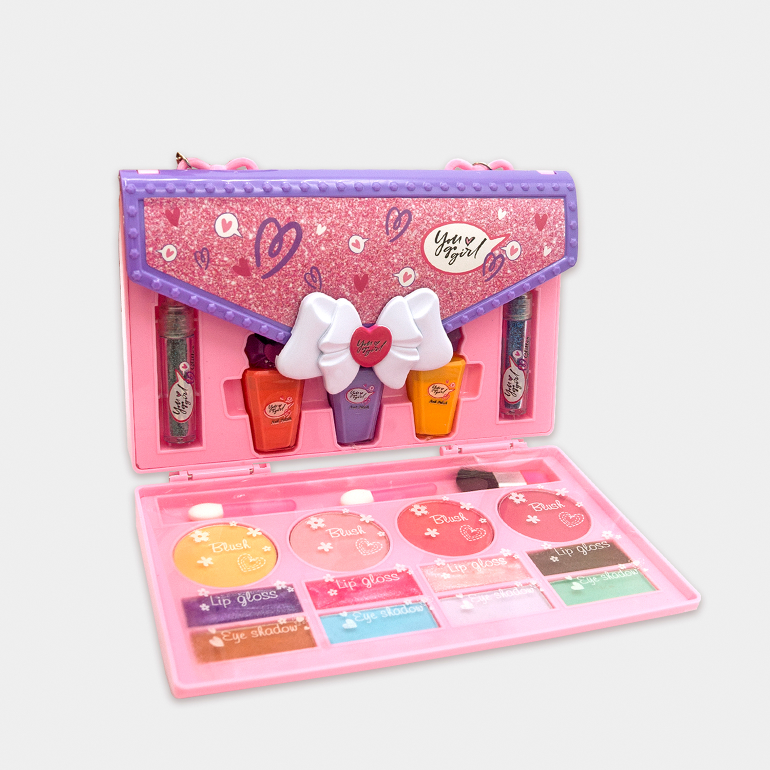 Kit De Maquillaje Infantil Para Niña Con Estuche Cosmético