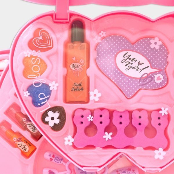 Estuche corazones You go girl. Maquillaje infantil de 3 niveles. - Imagen 5