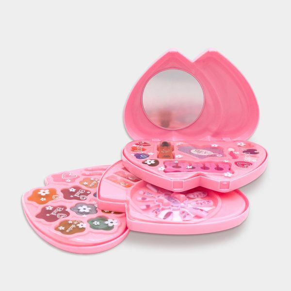 Estuche corazones You go girl. Maquillaje infantil de 3 niveles. - Imagen 2