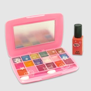 Estuche You go girl de maquillaje y esmalte de uñas infantil para niñas mayores de 5 años, con hermosos y brillantes colores.