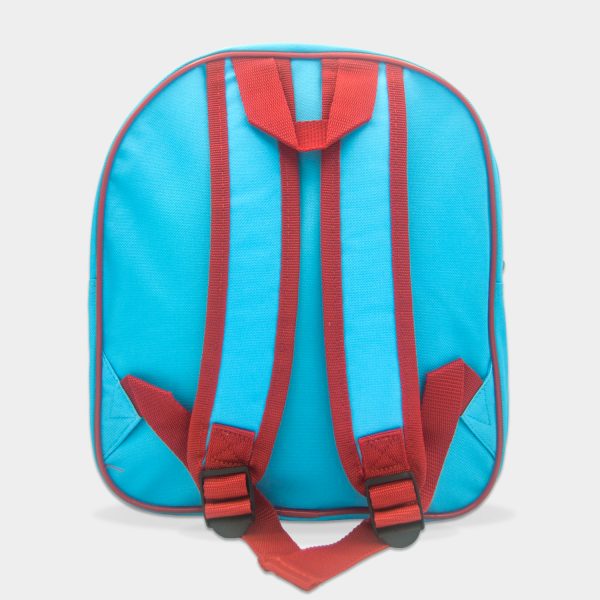 mochila 3d avengers de capitán américa para niño de colores azul aguamarina y rojo