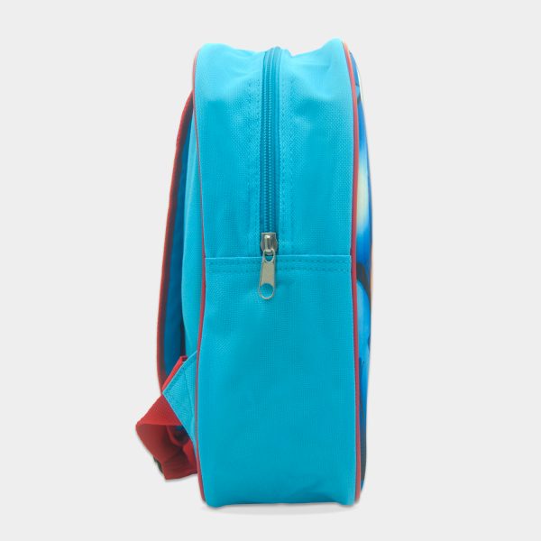 mochila 3d avengers de capitán américa para niño de colores azul aguamarina y rojo