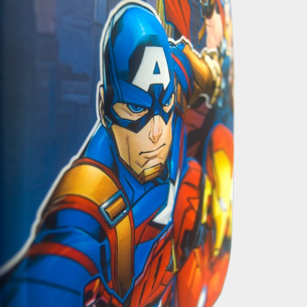 mochila 3d avengers para niño de color azul prusia
