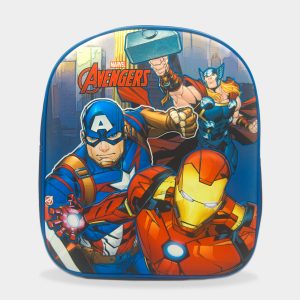 mochila 3d avengers para niño de color azul prusia