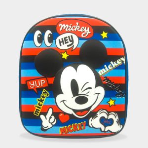 mochila 3d mickey mouse para niño de colores azul y negro