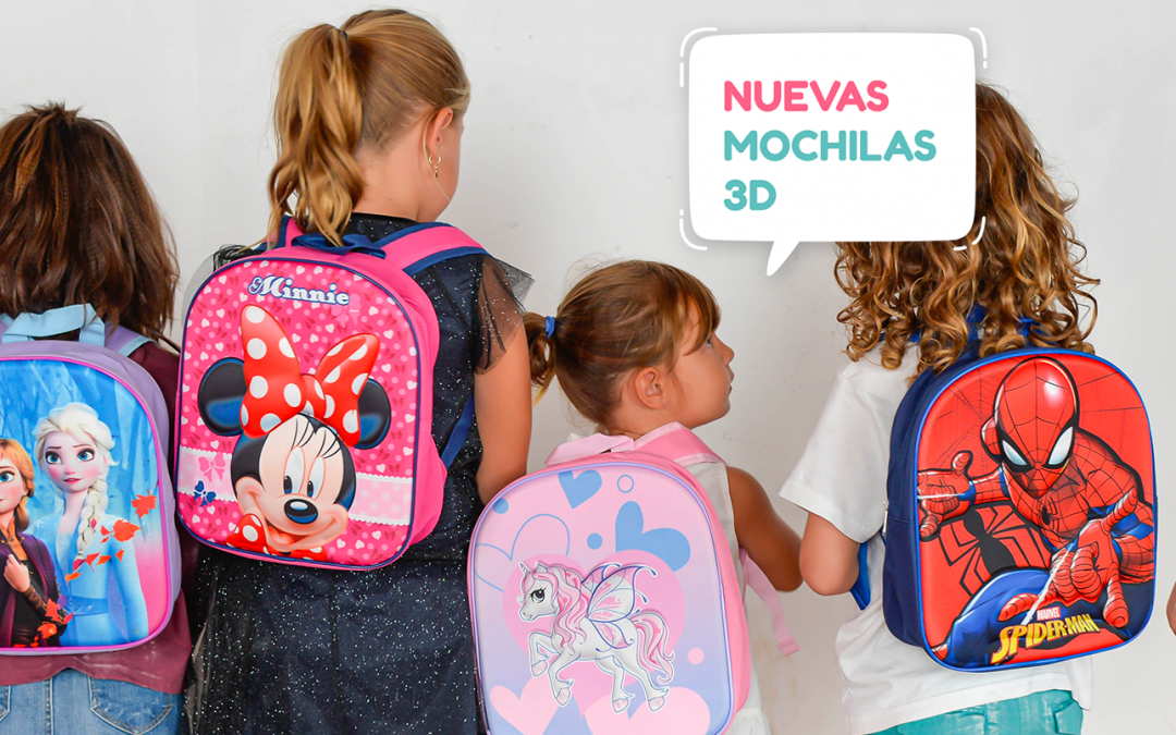 Mochilas originales infantiles: así son las nuevas mochilas 3D de Saiti Kids