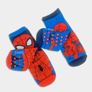 Pack de 2 calcetines antideslizantes Spiderman para niño.