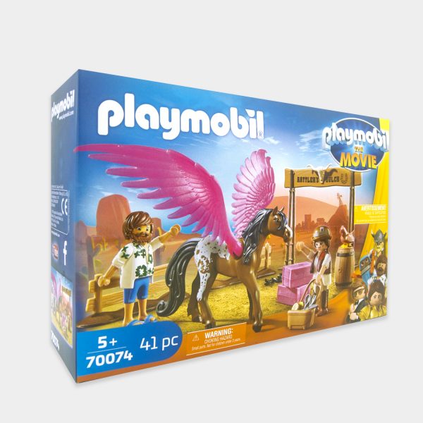 Juego de 41 piezas de la película Marla, Del y caballo con alas de Playmobil. - Imagen 4