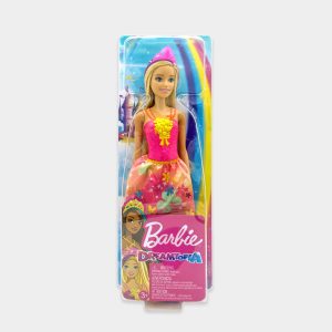 Princesa Barbie Dreamtopia con el cabello pintado de lila