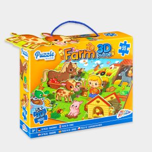 Puzzle 3D granja