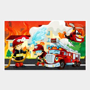 Puzzle infantil bomberos
