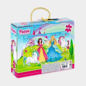 Puzzle infantil princesas con unicornios