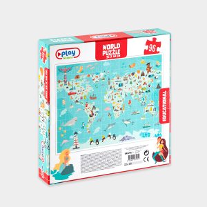 Puzzle países del mundo 96 pcs