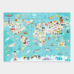 Puzzle países del mundo 96 pcs