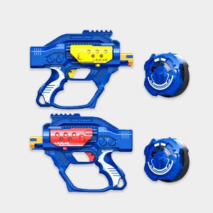Set de 2 pistolas y 2 objetivos Lazer Mad Battle Ops X para niño
