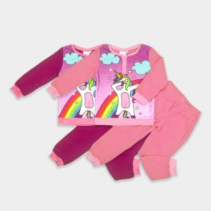 Pijama polar Unicornio para niñas.