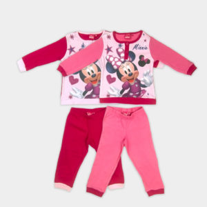 Pijama interlock Minnie Mouse para niña.