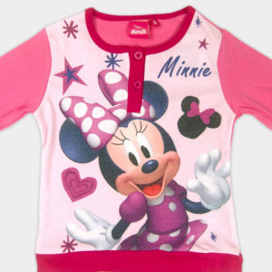 Pijama interlock Minnie Mouse para niña.