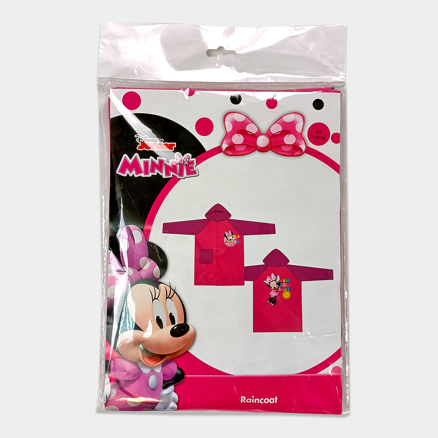 cebolla segmento Colapso Chubasquero Minnie Mouse en rosa 5 años | Saiti Kids