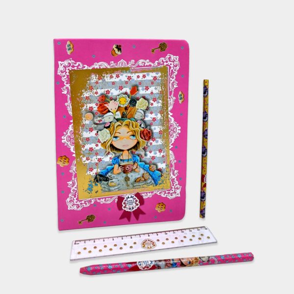 Cuaderno y accesorios escolares Rita´s Wonderland para niña. - Imagen 2