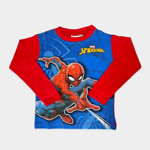 Camiseta manga larga Spiderman, niño