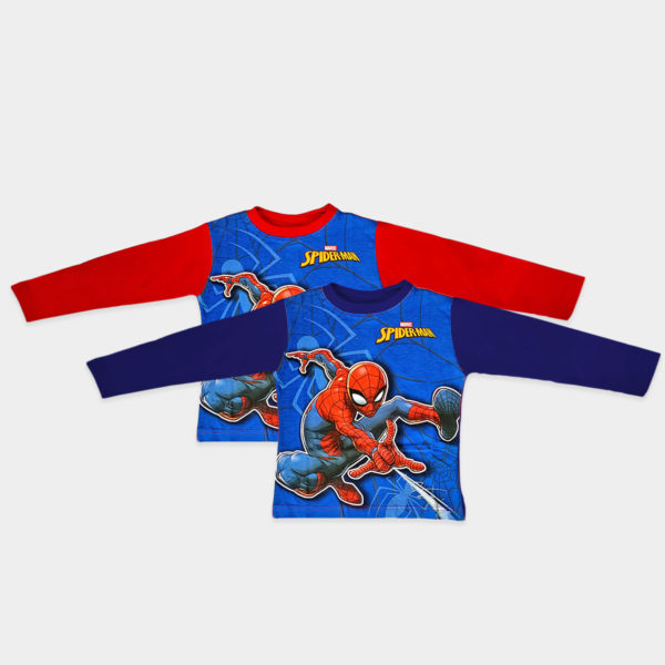 Camiseta manga larga Spiderman, niño