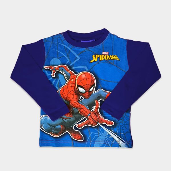 Camiseta manga larga Spiderman, niño