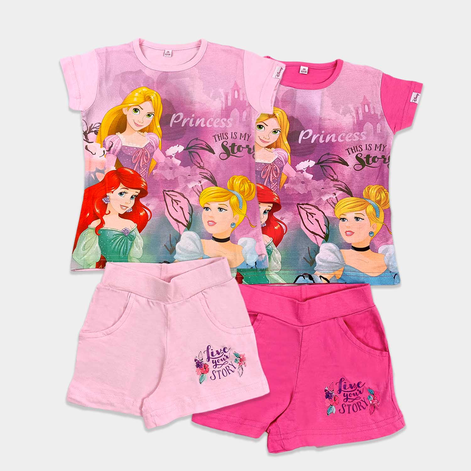 Conjunto de verano Princesas Disney para niña. | Kids
