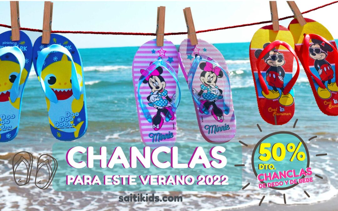 Chanclas para este verano 2022.