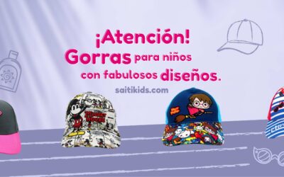 ¡Atención! Gorras para niños con fabulosos diseños.