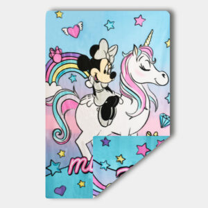 Manta polar Minnie y Unicornio fantastico