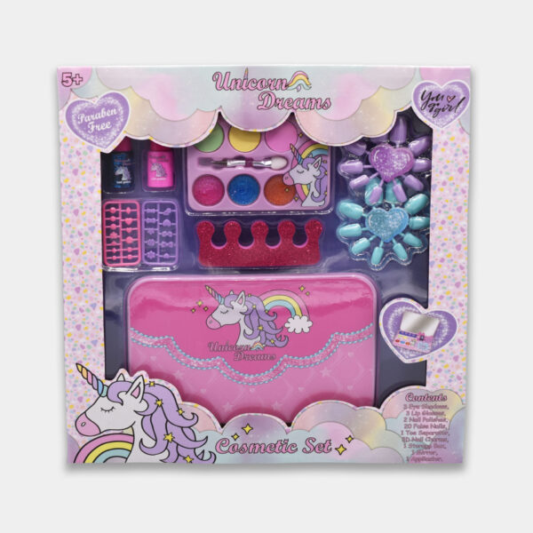You Go Girl Estuche de maquillaje  infantil  y set de uñas Unicorn Dreams - Imagen 3