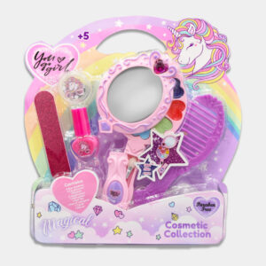 YOU GO GIRL Espejo Mágico de Maquillaje Infantil para Niños de Unicornios- Sin Parabenos Ni Tóxicos