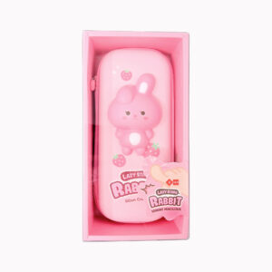 Estuche Escolar Squishy Conejo Rosa Tierno. iiGEN.