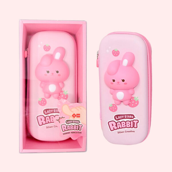 Estuche Escolar Squishy Conejo Rosa Tierno. iiGEN. - Imagen 8