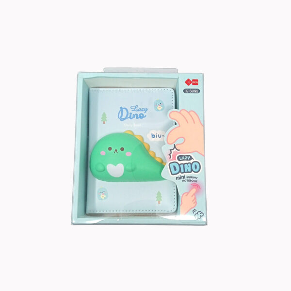 Libreta Escolar Squishy 3D Dinosaurio en Colores Pastel. iiGEN - Imagen 5