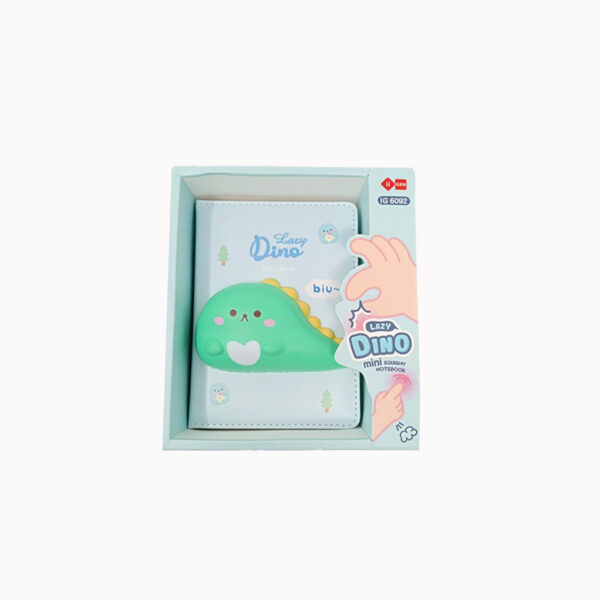 Libreta Escolar Squishy 3D Dinosaurio en Colores Pastel. iiGEN - Imagen 6