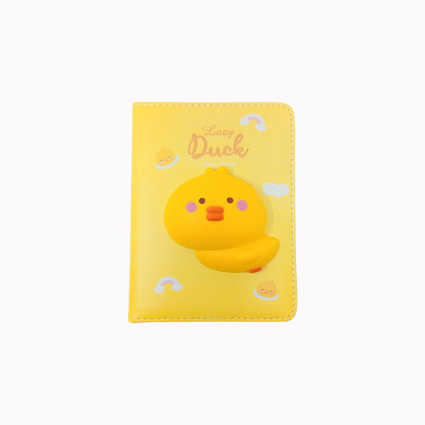 Libreta Escolar Squishy Patito 3D – Tapa Suave y Pastel, 128 Páginas Decoradas. iiGEN 