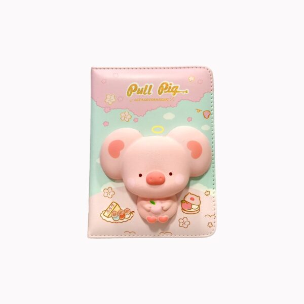 Libreta Squishy Cerdito Rosa Pull Pig iiGEN – Suave, Tierna y con 128 Páginas Decoradas - Imagen 7