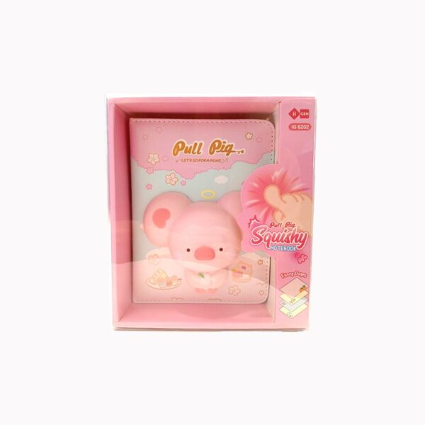 Libreta Squishy Cerdito Rosa Pull Pig iiGEN – Suave, Tierna y con 128 Páginas Decoradas - Imagen 5