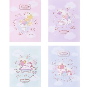 Cuadernos de Notas Unicornio – 42 Hojas con Líneas y Diseño Mágico Pastel iiGEN