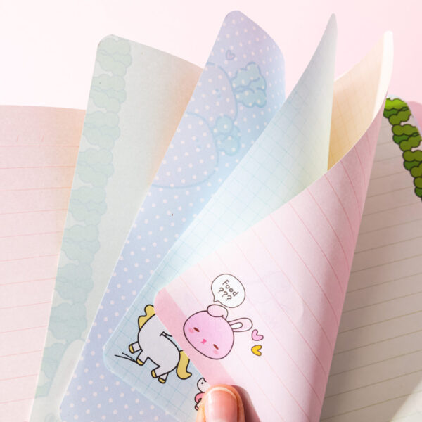 Libreta Squishy Cerdito Rosa Pull Pig iiGEN – Suave, Tierna y con 128 Páginas Decoradas - Imagen 3